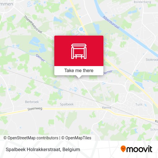 Spalbeek Holrakkerstraat map