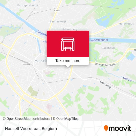 Hasselt Voorstraat map