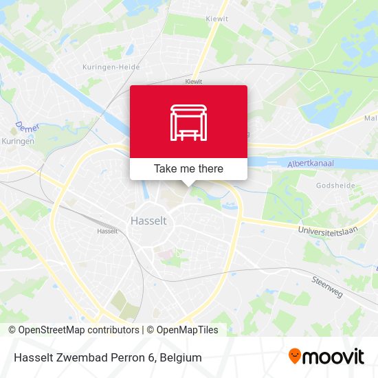 Hasselt Zwembad Perron 6 map