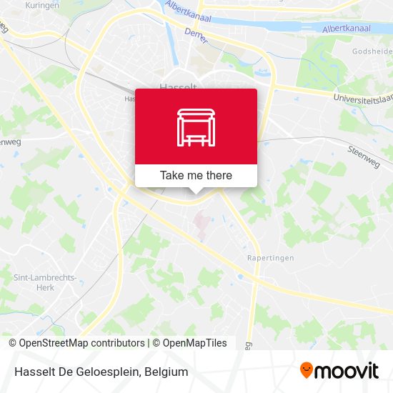 Hasselt De Geloesplein map