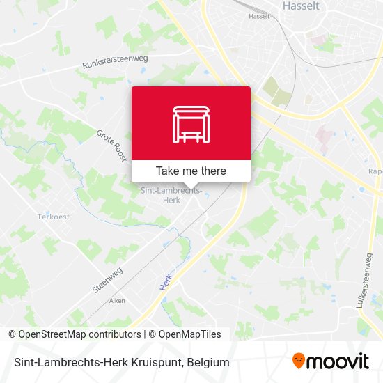 Sint-Lambrechts-Herk Kruispunt map