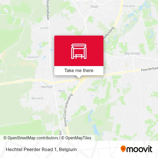 Hechtel Peerder Road 1 map