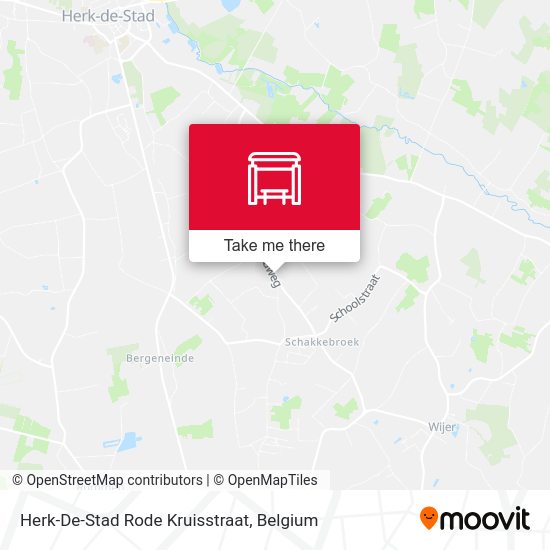 Herk-De-Stad Rode Kruisstraat plan
