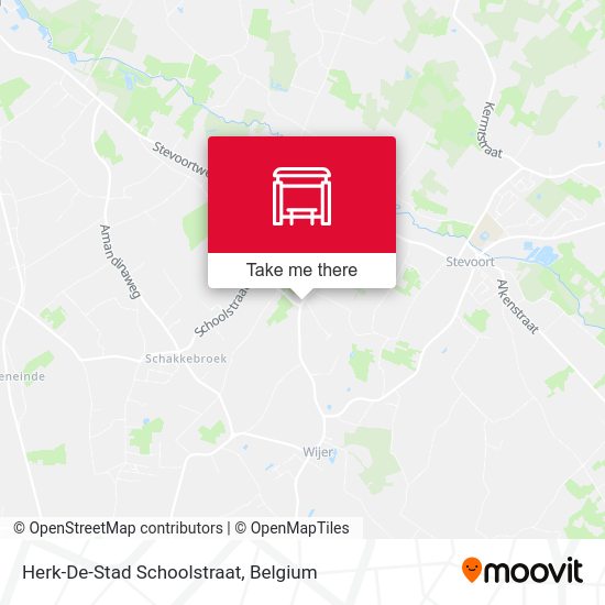 Herk-De-Stad Schoolstraat map