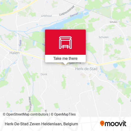 Herk-De-Stad Zeven Heldenlaan map