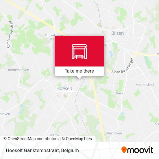 Hoeselt Gansterenstraat map
