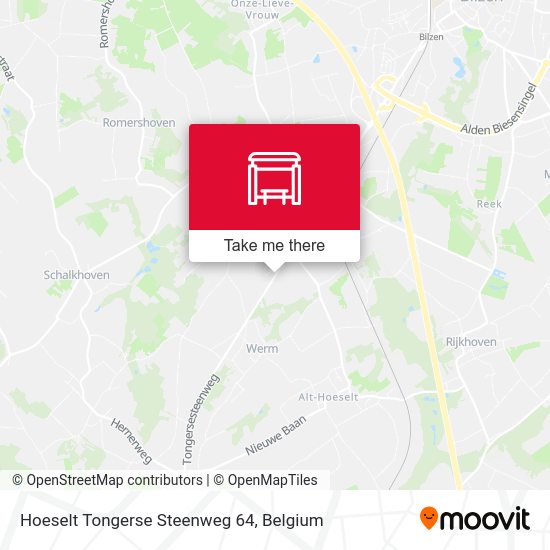 Hoeselt Tongerse Steenweg 64 map