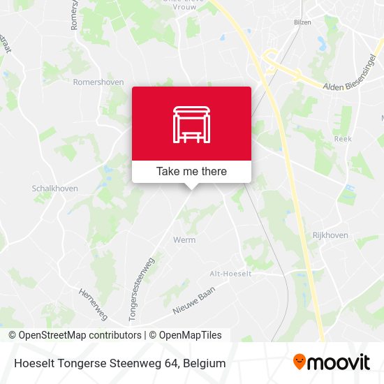 Hoeselt Tongerse Steenweg 64 map