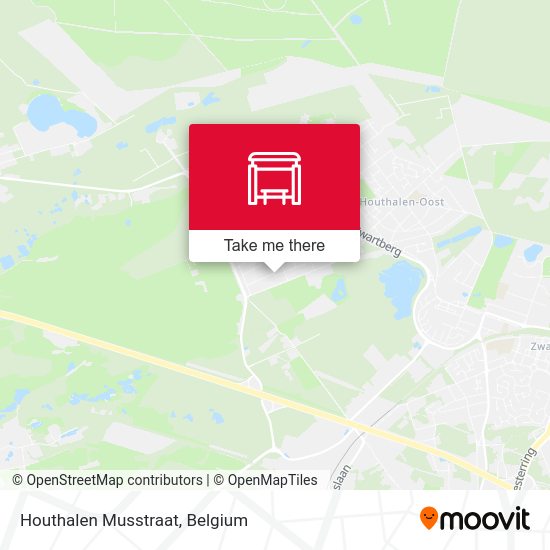 Houthalen Musstraat map