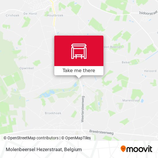 Molenbeersel Hezerstraat map