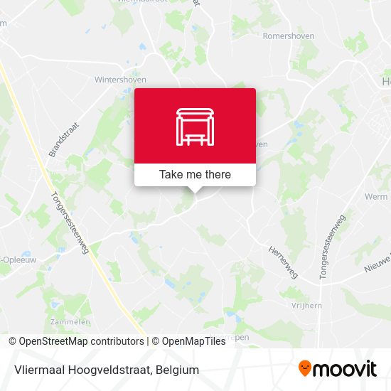Vliermaal Hoogveldstraat plan
