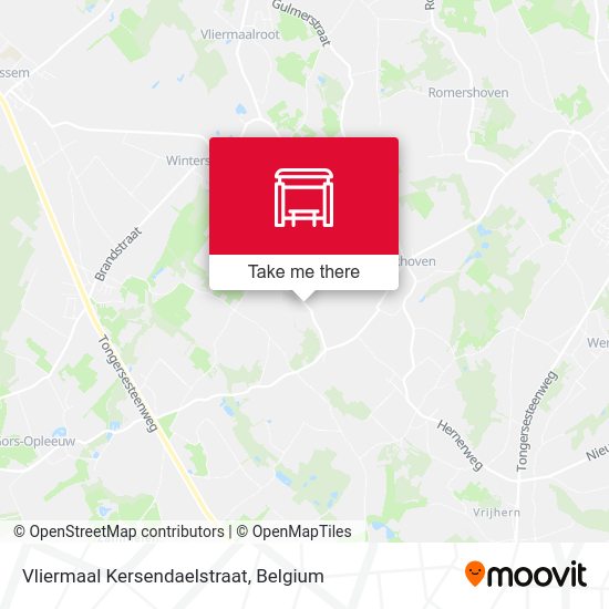 Vliermaal Kersendaelstraat map