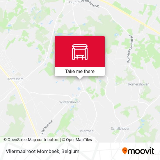 Vliermaalroot Mombeek map