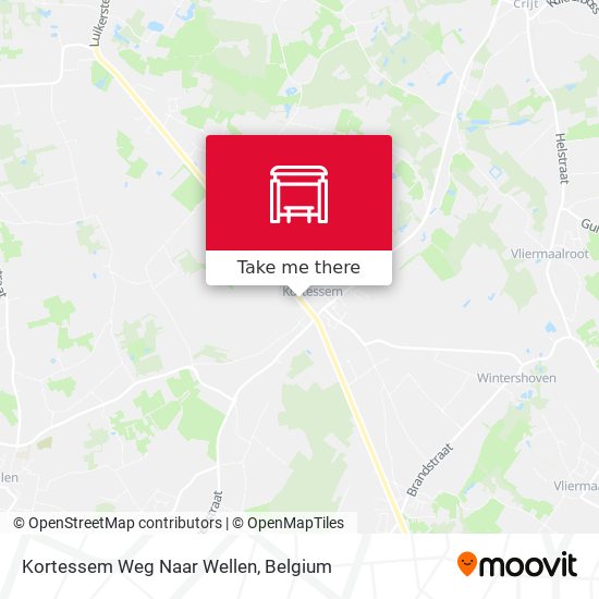 Kortessem Weg Naar Wellen map