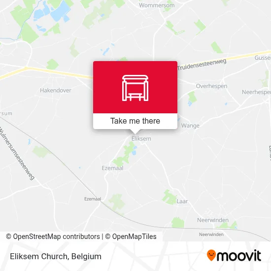 Eliksem Church map