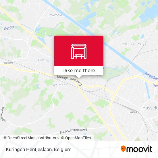 Kuringen Hentjeslaan map