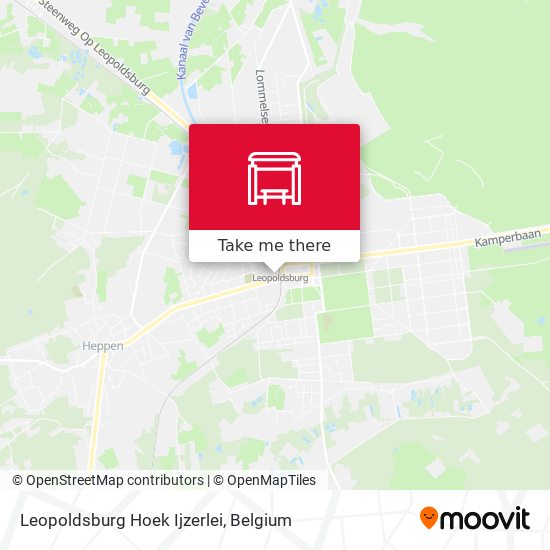 Leopoldsburg Hoek Ijzerlei map