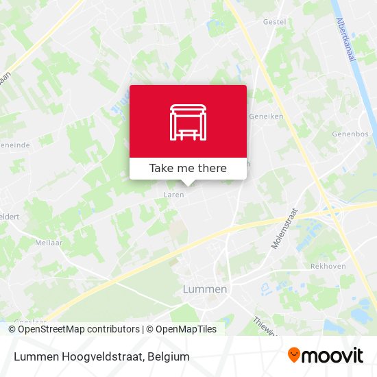 Lummen Hoogveldstraat map