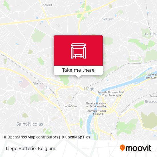 Liège Batterie map