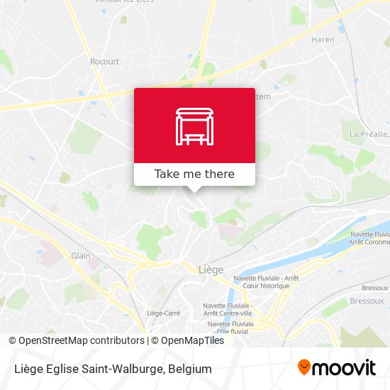 Liège Eglise Saint-Walburge map