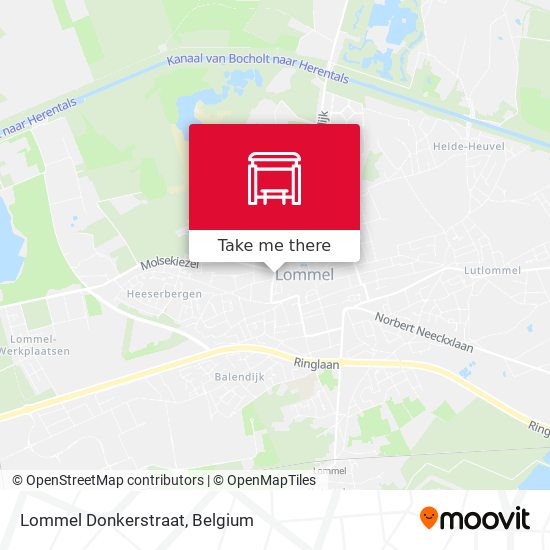 Lommel Donkerstraat map