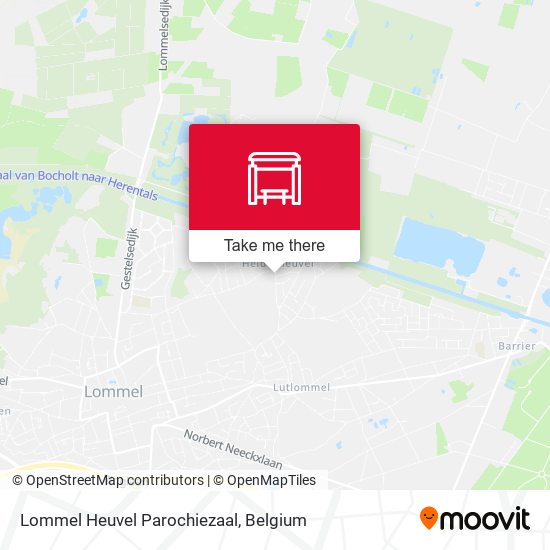 Lommel Heuvel Parochiezaal plan