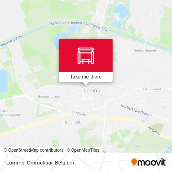 Lommel Ommekaar map