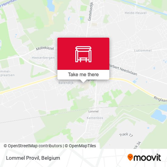 Lommel Provil map