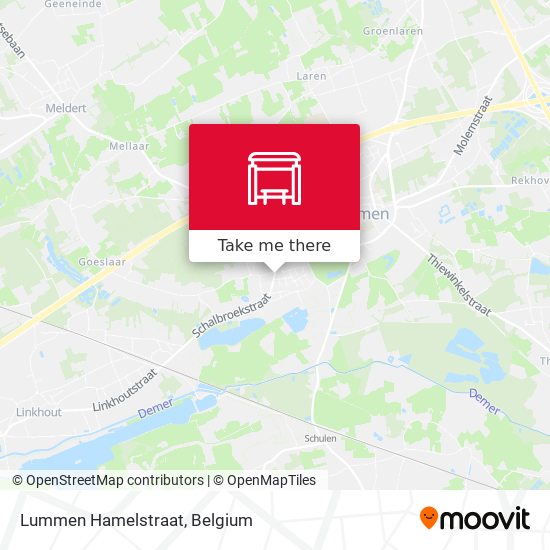 Lummen Hamelstraat map