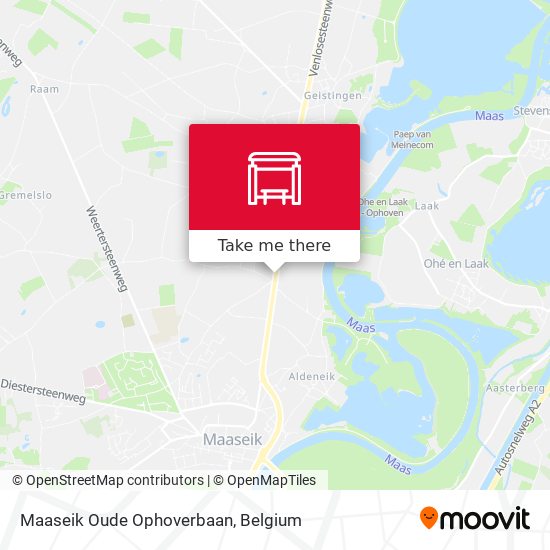 Maaseik Oude Ophoverbaan map