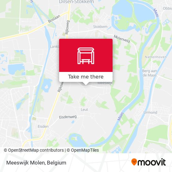 Meeswijk Molen map