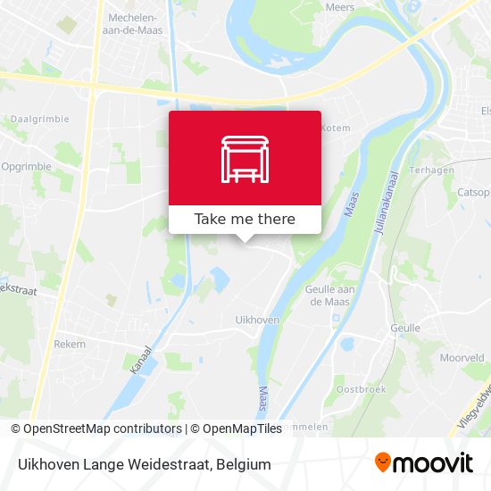 Uikhoven Lange Weidestraat map
