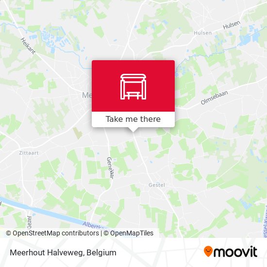 Meerhout Halveweg map