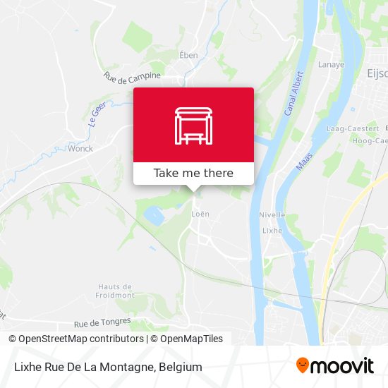 Lixhe Rue De La Montagne map