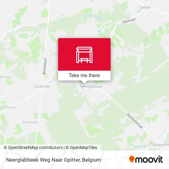 Neerglabbeek Weg Naar Opitter plan