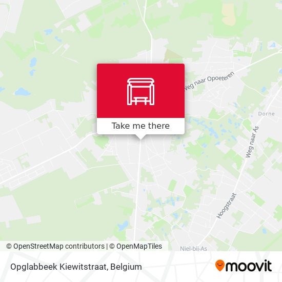 Opglabbeek Kiewitstraat map