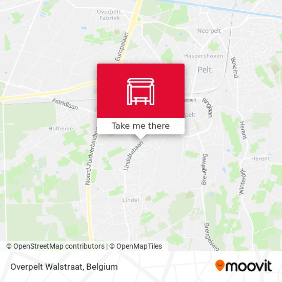 Overpelt Walstraat map
