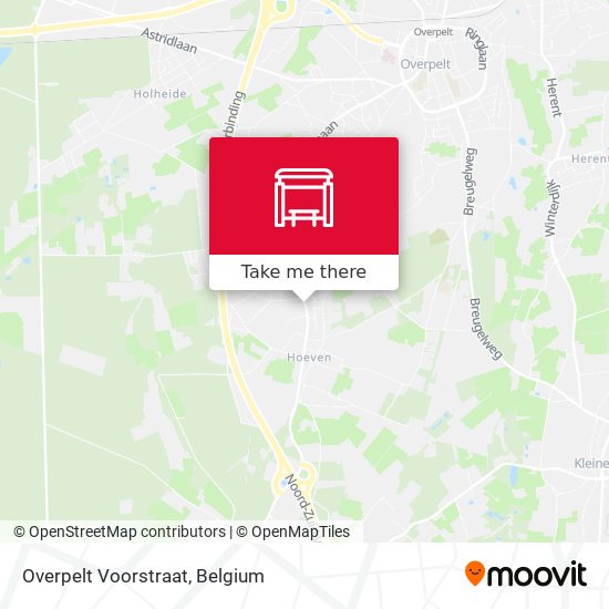 Overpelt Voorstraat map