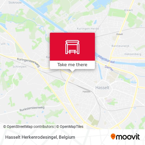 Hasselt Herkenrodesingel map