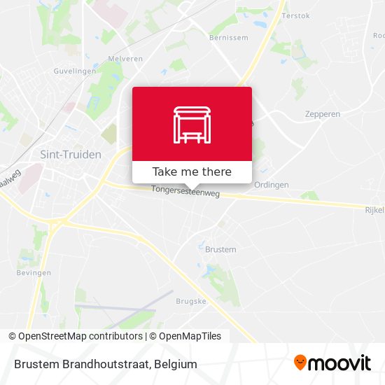 Brustem Brandhoutstraat map