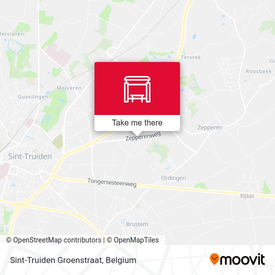 Sint-Truiden Groenstraat map