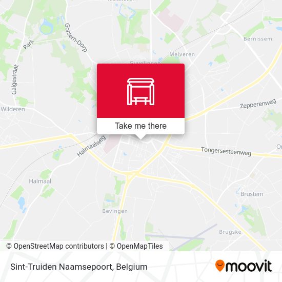Sint-Truiden Naamsepoort map
