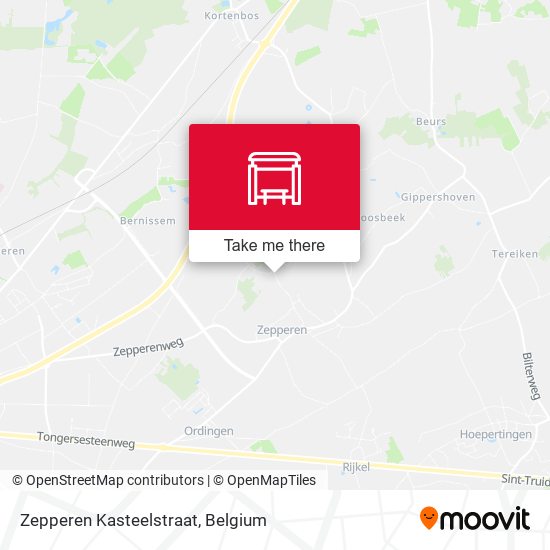 Zepperen Kasteelstraat plan