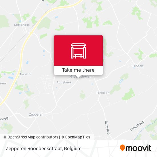 Zepperen Roosbeekstraat map
