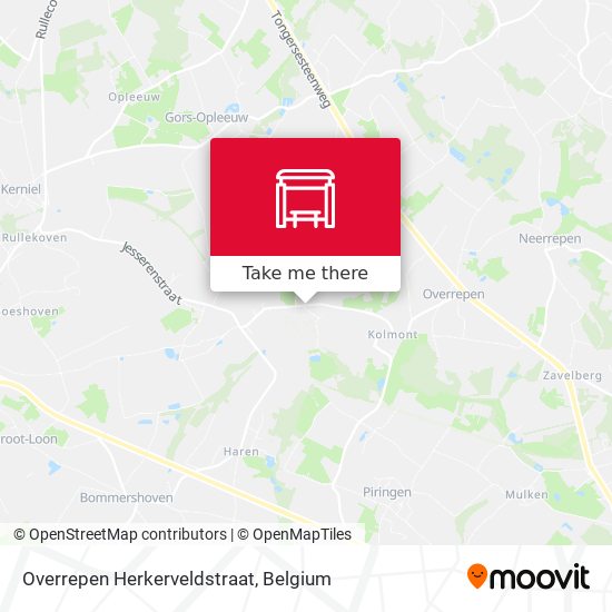 Overrepen Herkerveldstraat map