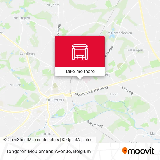 Tongeren Meulemans Avenue map