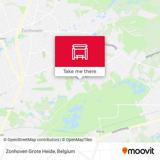 Zonhoven Grote Heide map
