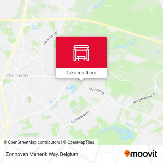 Zonhoven Manerik Way map