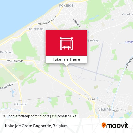 Koksijde Grote Bogaerde map