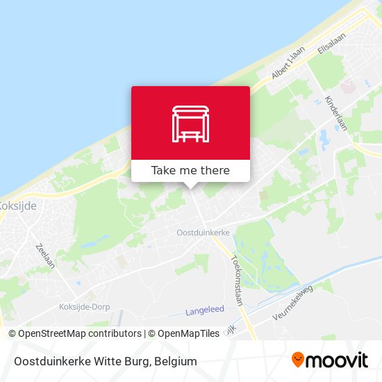 Oostduinkerke Witte Burg map